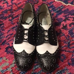 Michael Kors punk saddle shoe